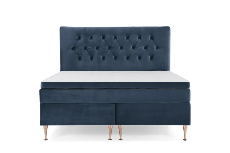 Royal Velvet Kontinentalsäng160x200 cm - Mörkblå (Art.nr 243143) — Mörkblå
