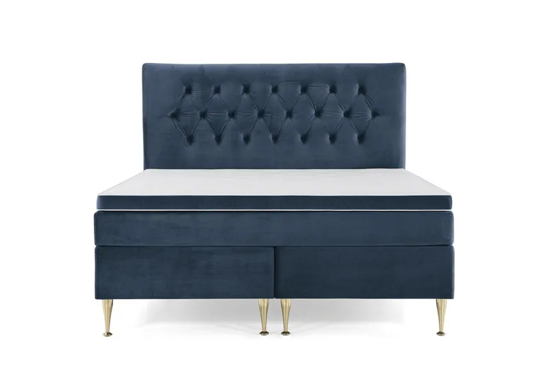 Royal Velvet Kontinentalsäng160x200 cm - Mörkblå (Art.nr 243141) — Mörkblå