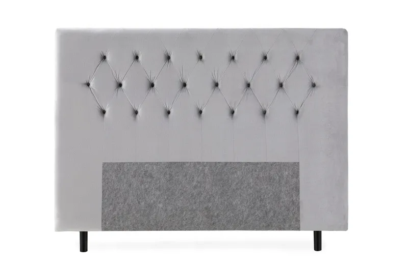 Royal Velvet Sänggavel 160 cm - Ljusgrå — Ljusgrå