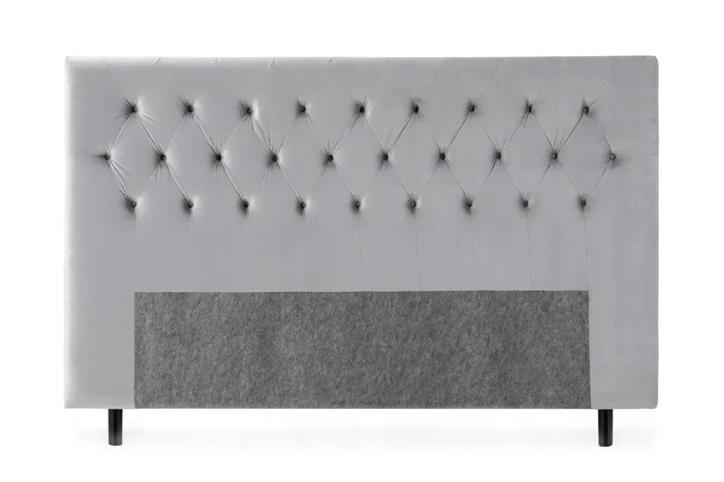 Royal Velvet Sänggavel 210 cm - Ljusgrå — Ljusgrå
