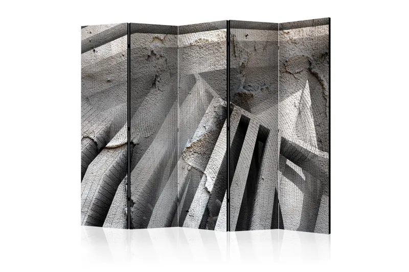 Rumsavdelare - Beton 3D II 225x172 - Artgeist sp. z o. o. — Artgeist sp. z o. o.