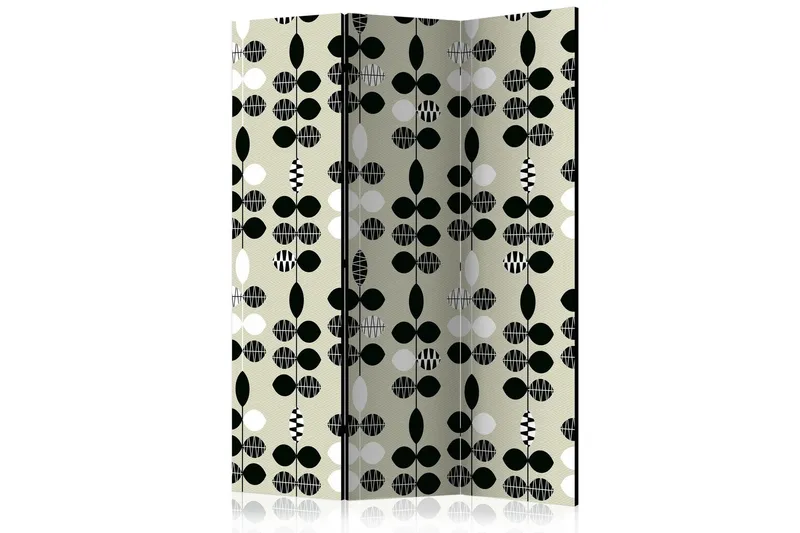 Rumsavdelare Black and White Dots 135x172 cm - Artgeist sp. z o. o. — Artgeist sp. z o. o.