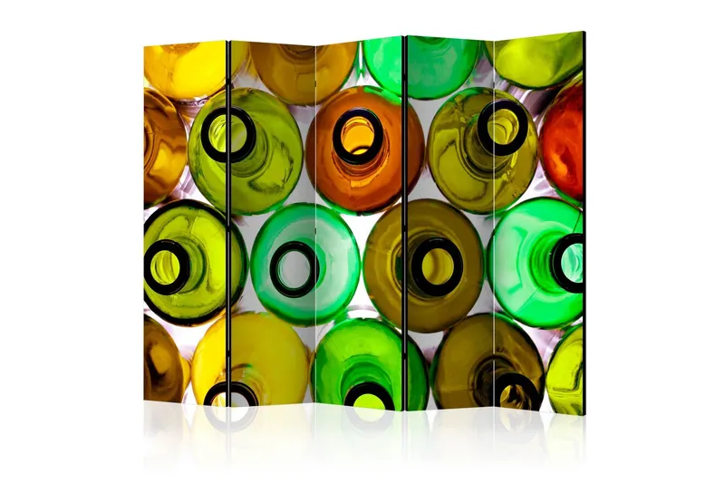 Rumsavdelare Bottles Background II 225x172 cm - Artgeist sp. z o. o. — Artgeist sp. z o. o.