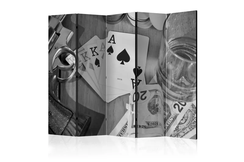 Rumsavdelare - Cards: black and white II 225x172 - Artgeist sp. z o. o. — Artgeist sp. z o. o.