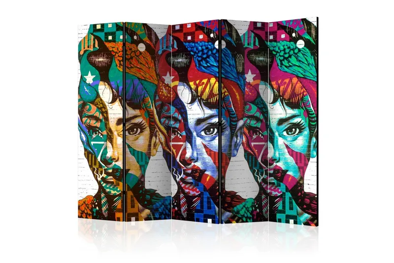 Rumsavdelare - Colorful Faces II 225x172 - Artgeist sp. z o. o. — Artgeist sp. z o. o.