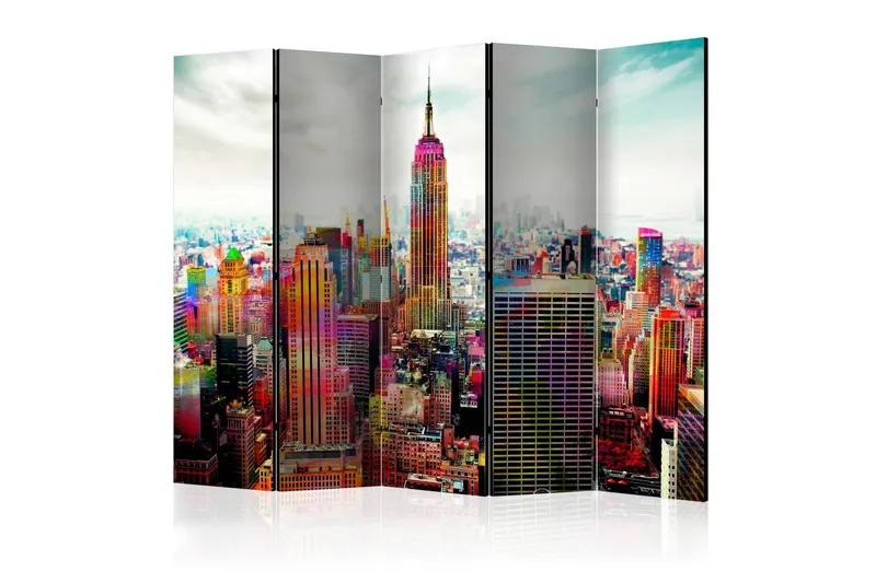 Rumsavdelare Colors of New York City II 225x172 cm - Artgeist sp. z o. o. — Artgeist sp. z o. o.