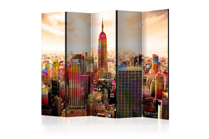 Rumsavdelare Colors of New York City III 225x172 cm - Artgeist sp. z o. o. — Artgeist sp. z o. o.