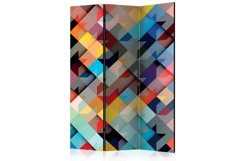 Rumsavdelare - Colour Patchwork 135x172 - Artgeist sp. z o. o. — Artgeist sp. z o. o.