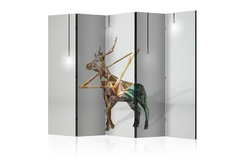 Rumsavdelare - deer (3D) II 225x172 - Artgeist sp. z o. o. — Artgeist sp. z o. o.