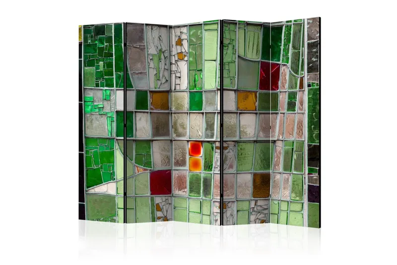 Rumsavdelare - Emerald Stained Glass II 225x172 - Artgeist sp. z o. o. — Artgeist sp. z o. o.