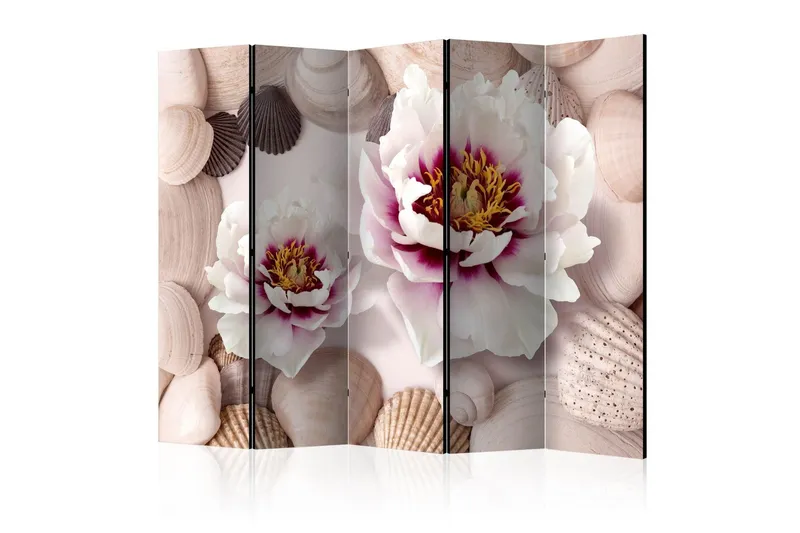 Rumsavdelare - Flowers and Shells II 225x172 - Artgeist sp. z o. o. — Artgeist sp. z o. o.