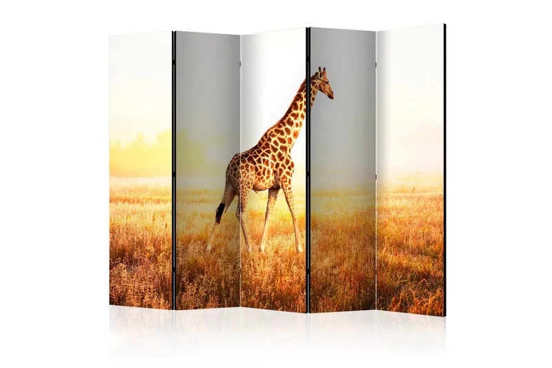 Rumsavdelare Giraffe - Walk II 225x172 cm - Artgeist sp. z o. o. — Artgeist sp. z o. o.