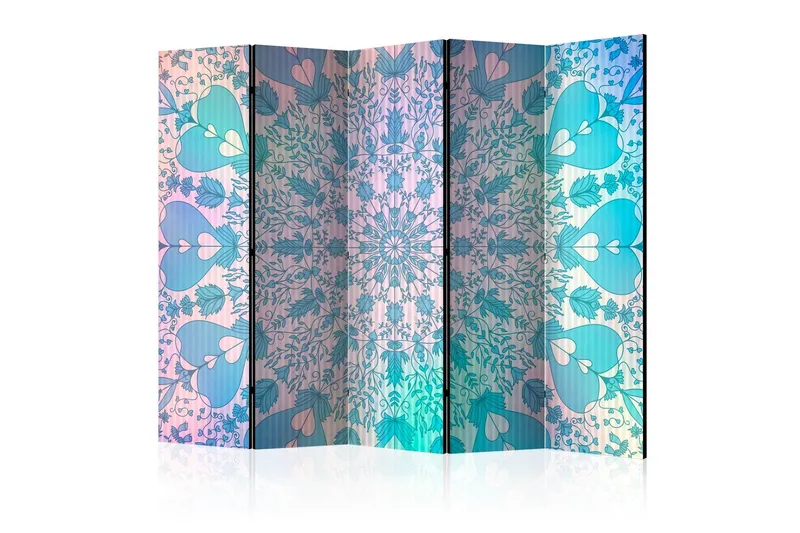 Rumsavdelare Girly Mandala Blue II 225x172 cm - Artgeist sp. z o. o. — Artgeist sp. z o. o.