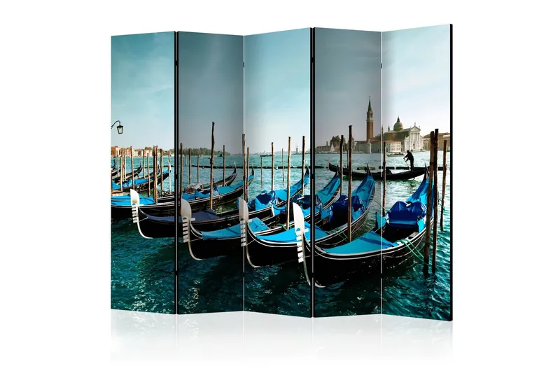 Rumsavdelare Gondolas on the Grand Canal 225x172 cm - Artgeist sp. z o. o. — Artgeist sp. z o. o.