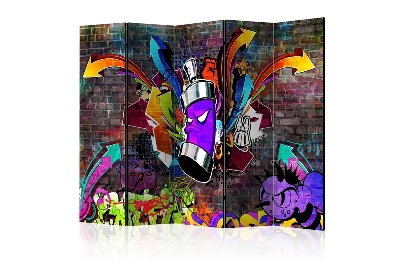 Rumsavdelare - Graffiti: Colourful attack II 225x172 - Artgeist sp. z o. o. — Artgeist sp. z o. o.