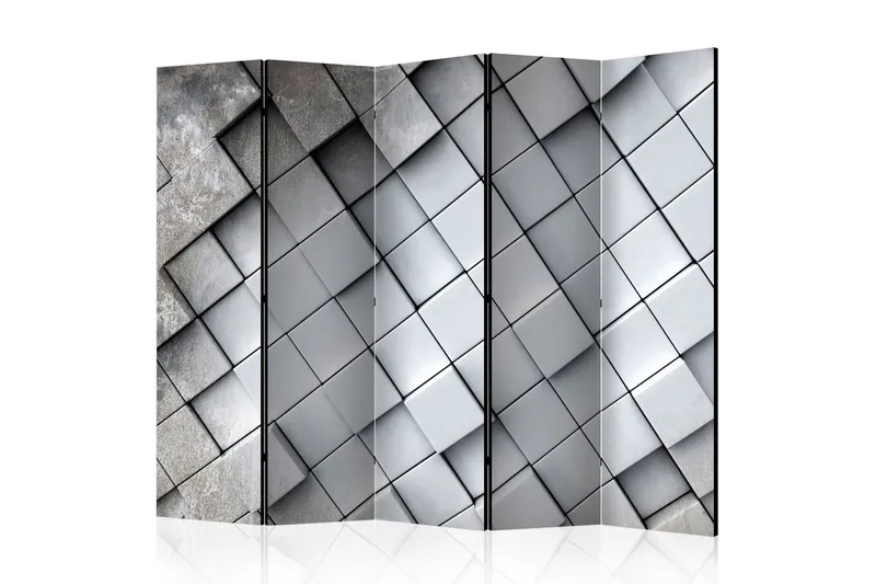 Rumsavdelare - Gray background 3D II 225x172 - Artgeist sp. z o. o. — Artgeist sp. z o. o.