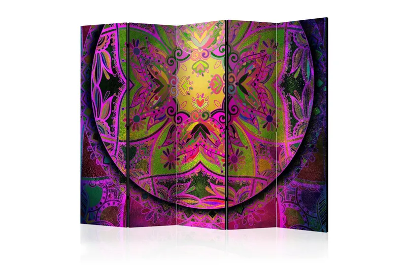 Rumsavdelare - Mandala: Pink Expression II 225x172 - Artgeist sp. z o. o. — Artgeist sp. z o. o.