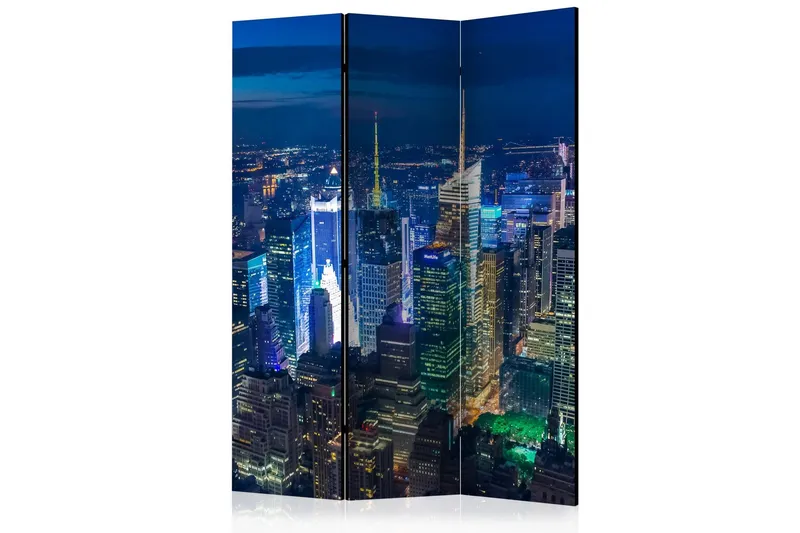 Rumsavdelare Manhattan - Night 135x172 cm - Artgeist sp. z o. o. — Artgeist sp. z o. o.
