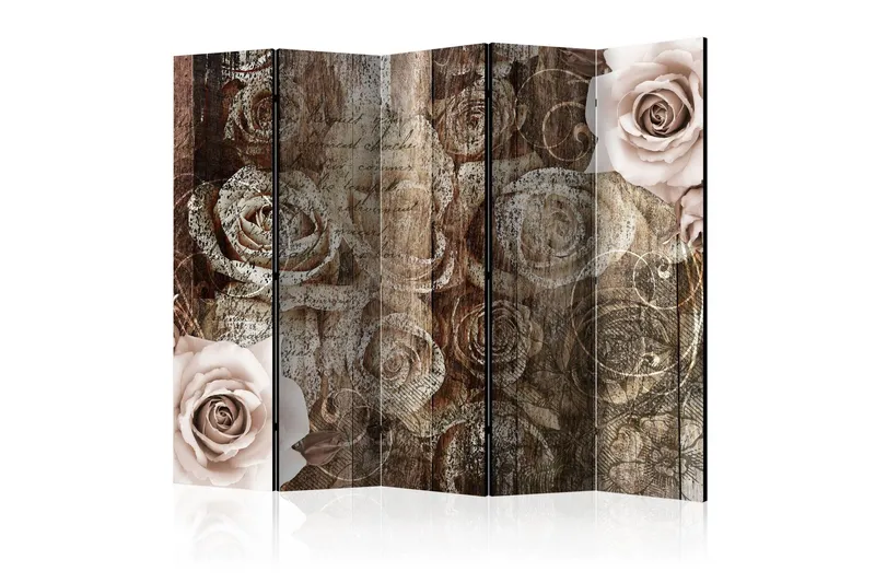 Rumsavdelare - Old Wood & Roses II 225x172 - Artgeist sp. z o. o. — Artgeist sp. z o. o.