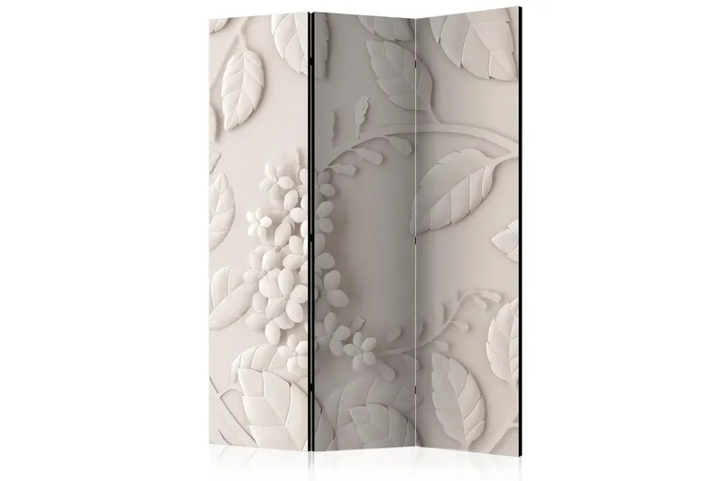 Rumsavdelare Paper Flowers Cream 135x172 cm - Artgeist sp. z o. o. — Artgeist sp. z o. o.