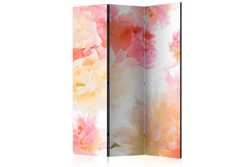 Rumsavdelare - Pastel peonies 135x172 - Artgeist sp. z o. o. — Artgeist sp. z o. o.