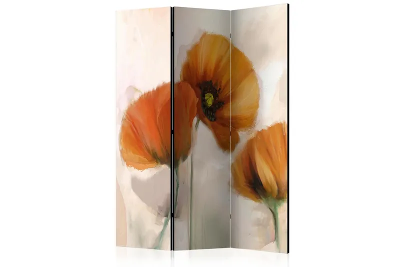 Rumsavdelare Poppies - Vintage 135x172 cm - Artgeist sp. z o. o. — Artgeist sp. z o. o.