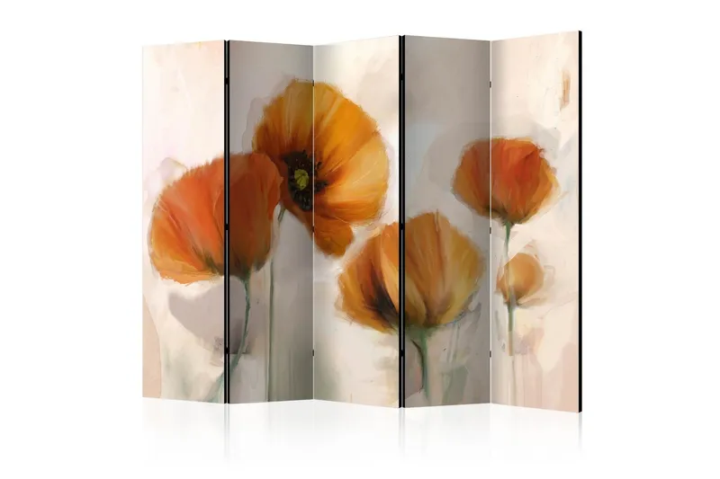 Rumsavdelare Poppies - Vintage II 225x172 cm - Artgeist sp. z o. o. — Artgeist sp. z o. o.