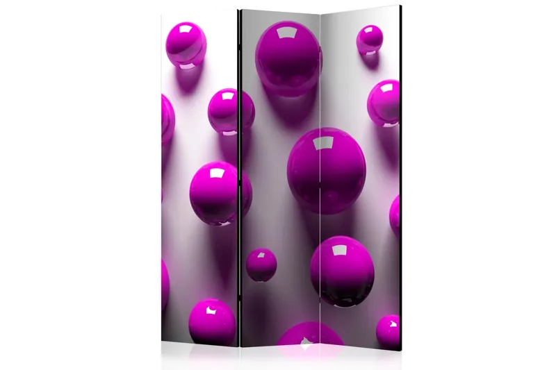 Rumsavdelare - Purple Balls 135x172 - Artgeist sp. z o. o. — Artgeist sp. z o. o.