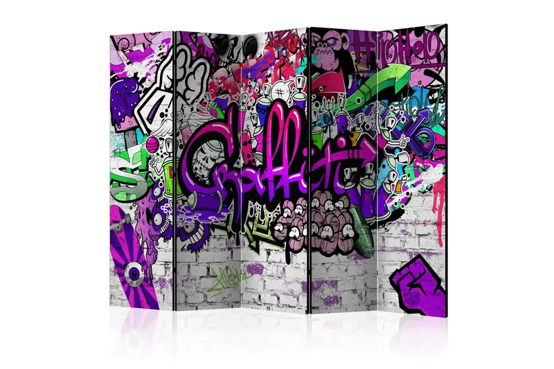 Rumsavdelare Purple Graffiti 225x172 - Artgeist sp. z o. o. — Artgeist sp. z o. o.