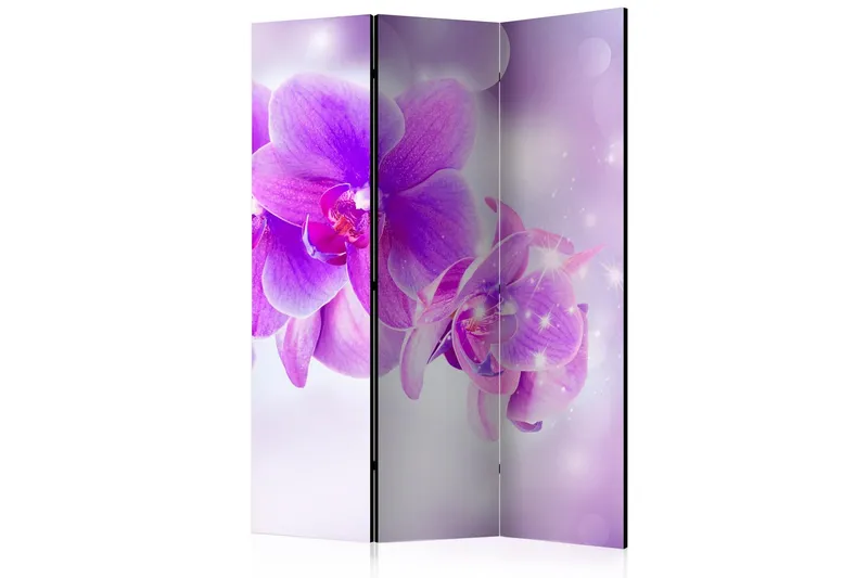Rumsavdelare - Purple Orchids 135x172 - Artgeist sp. z o. o. — Artgeist sp. z o. o.