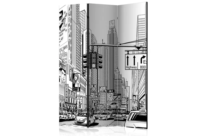 Rumsavdelare - Street in New York city 135x172 - Artgeist sp. z o. o. — Artgeist sp. z o. o.