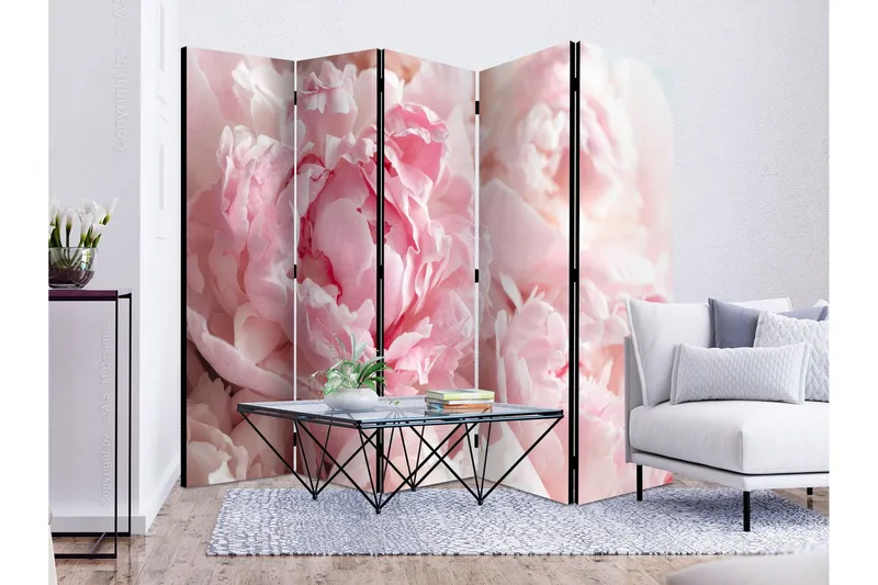 Rumsavdelare Sweet Peonies II 225x172 cm - Artgeist sp. z o. o. — Artgeist sp. z o. o.