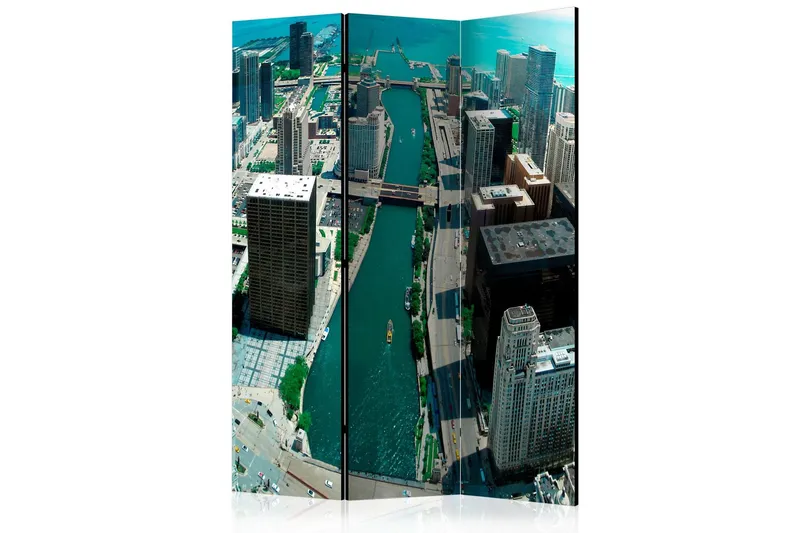 Rumsavdelare - Urban architecture of Chicago 135x172 - Artgeist sp. z o. o. — Artgeist sp. z o. o.