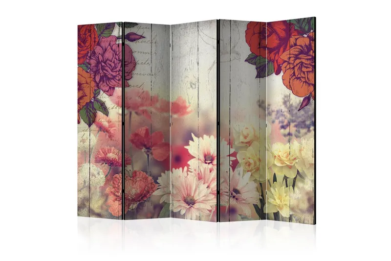 Rumsavdelare - Vintage Flowers II 225x172 - Artgeist sp. z o. o. — Artgeist sp. z o. o.