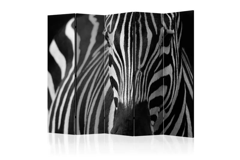 Rumsavdelare - White with black stripes II 225x172 - Artgeist sp. z o. o. — Artgeist sp. z o. o.