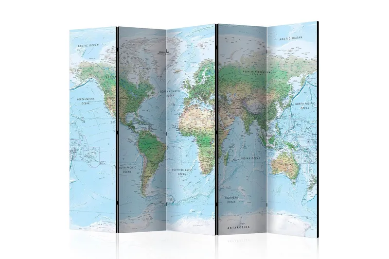 Rumsavdelare World Map 225x172 - Artgeist sp. z o. o. — Artgeist sp. z o. o.