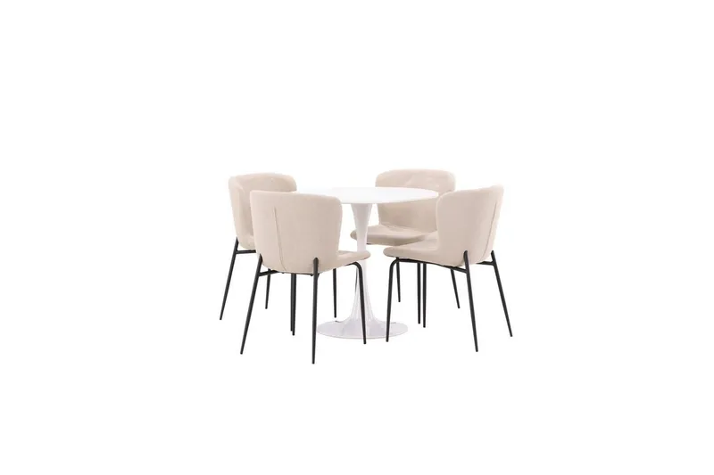 Rund Matgrupp Hamden, Modesto - Beige — Beige