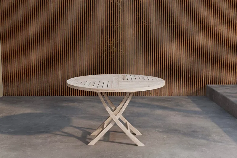 Runt matbord Kenya 120 cm Utomhus - vitputsad — Venture Home