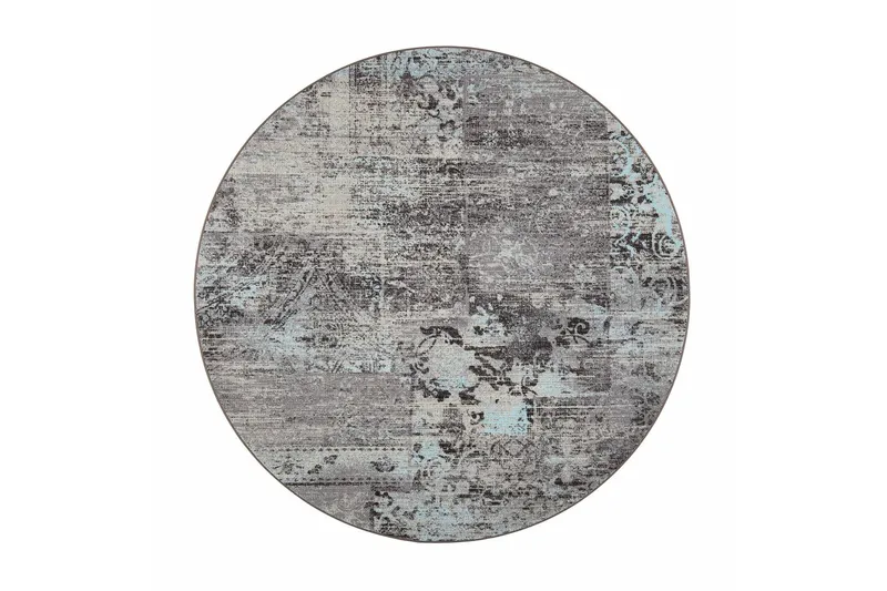 Rustiikki Matta Rund 200 cm Turkos - Vm Carpet — VM Carpet