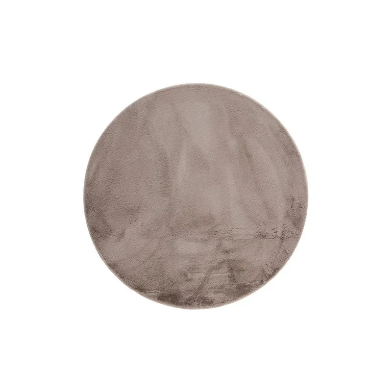 Ryamatta Heaven Rund - 80x80 cm, Taupe — KM Home