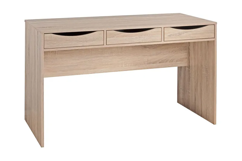 Ryea Skrivbord 120 cm med Förvaring 3 Lådor - Natur — Wohnling