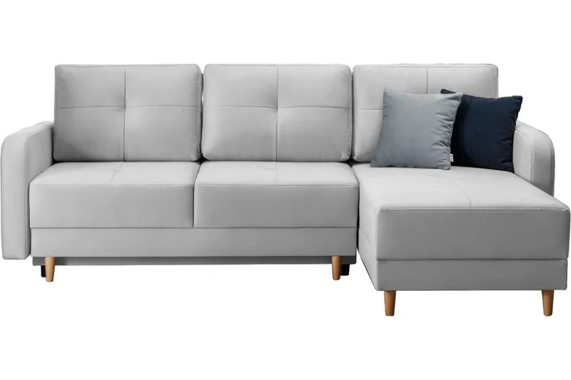 Saimon Bäddsoffa m. Divan med Förvaring 3-sits - Grå (Art.nr 1722271) — Grå