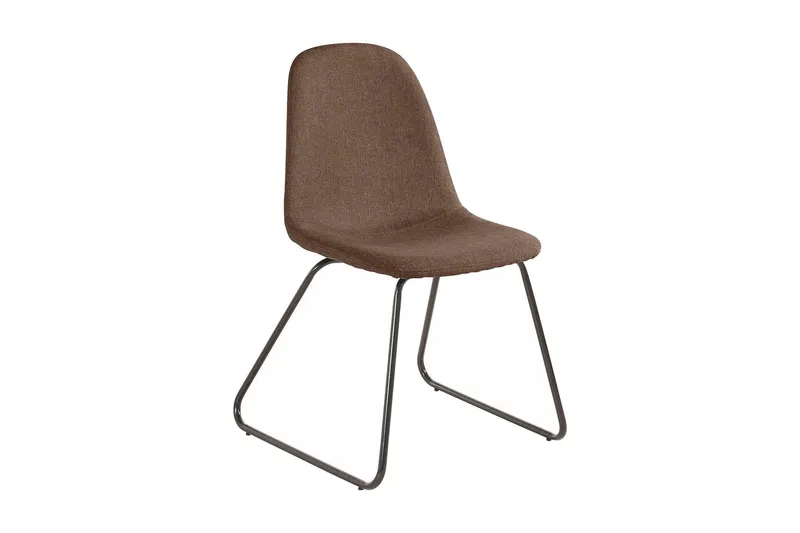 Saira Kjøkkenstol 2-pack - Brun/Metall — Loft24