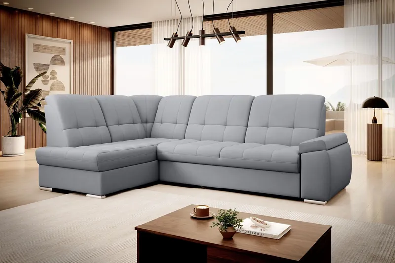 Sajana Bäddsoffa m. Schäslong 3-sits - Grå (Art.nr 1722527) — Grå