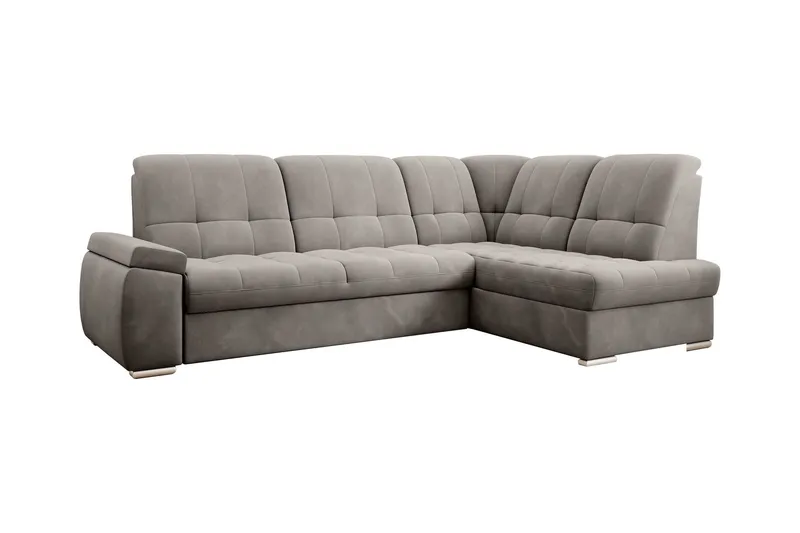 Sajana Bäddsoffa m. Schäslong 3-sits - Grå (Art.nr 1722561) — Grå