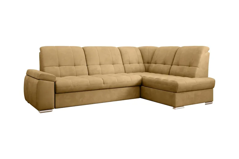 Sajana Bäddsoffa m. Schäslong 3-sits - Gul (Art.nr 1722546) — Gul