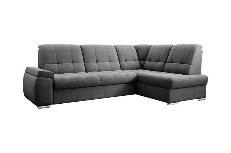 Sajana Bäddsoffa m. Schäslong 3-sits - Mörkgrå (Art.nr 1722532) — Mörkgrå