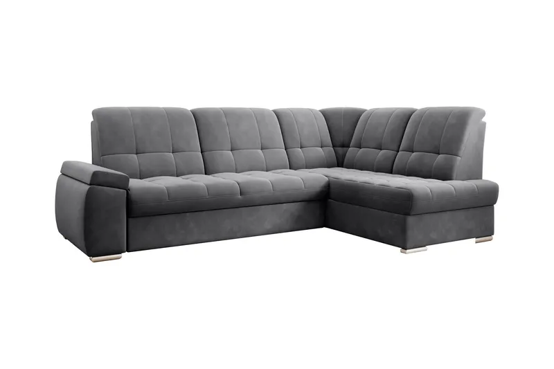 Sajana Bäddsoffa m. Schäslong 3-sits - Mörkgrå (Art.nr 1722557) — Mörkgrå