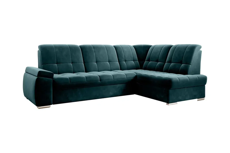 Sajana Bäddsoffa m. Schäslong 3-sits - Mörkgrön (Art.nr 1722536) — Mörkgrön