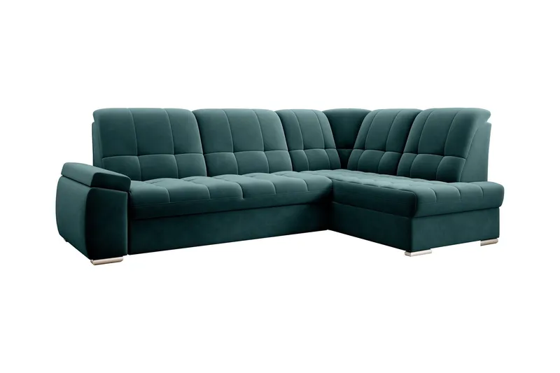 Sajana Bäddsoffa m. Schäslong 3-sits - Mörkgrön (Art.nr 1722538) — Mörkgrön
